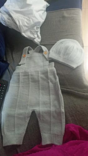 Customer photo review of Knitted Newborn Jumpsuit Set