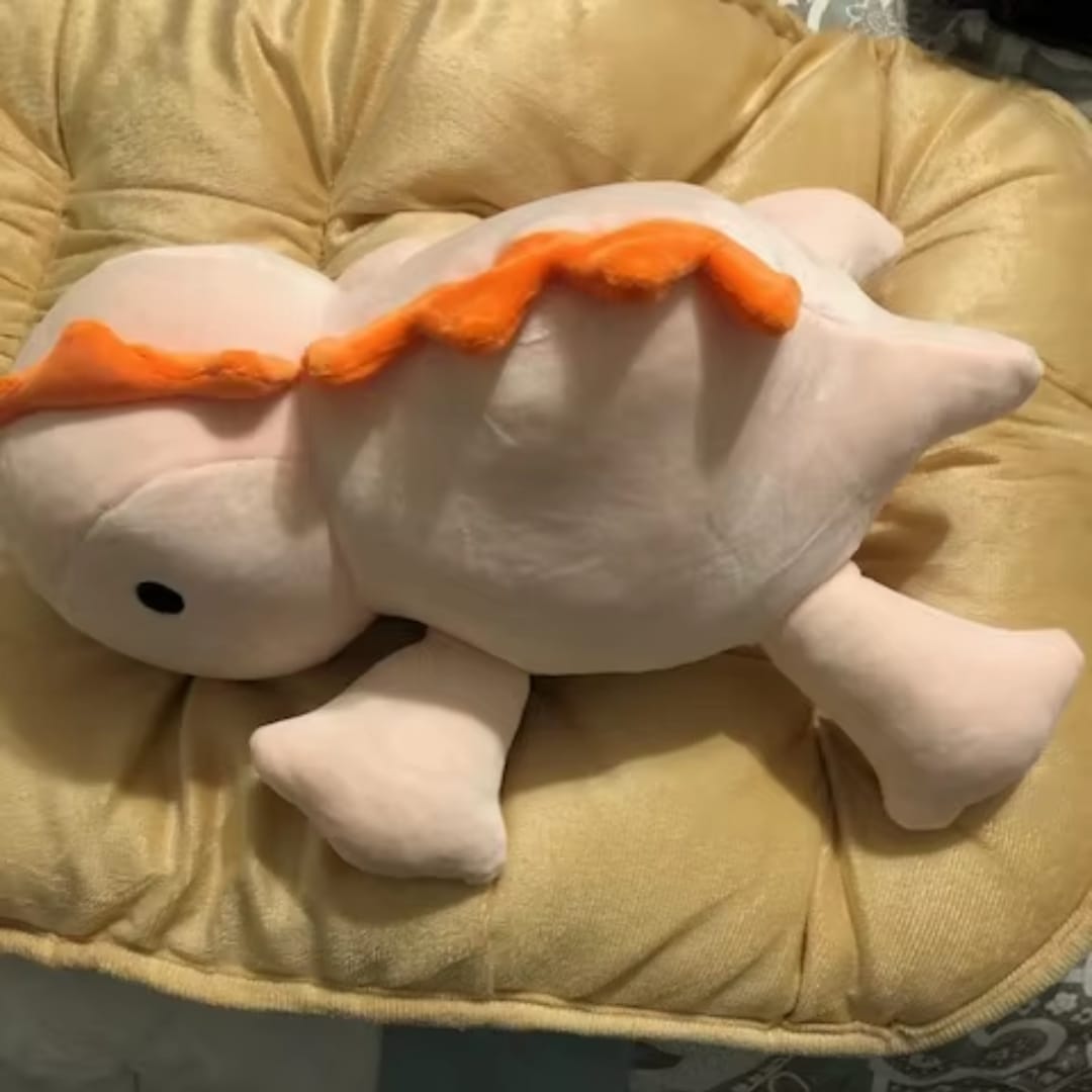 Customer photo review of Verzwaarde Dinosaurus Knuffel  - CuddleSaurus
