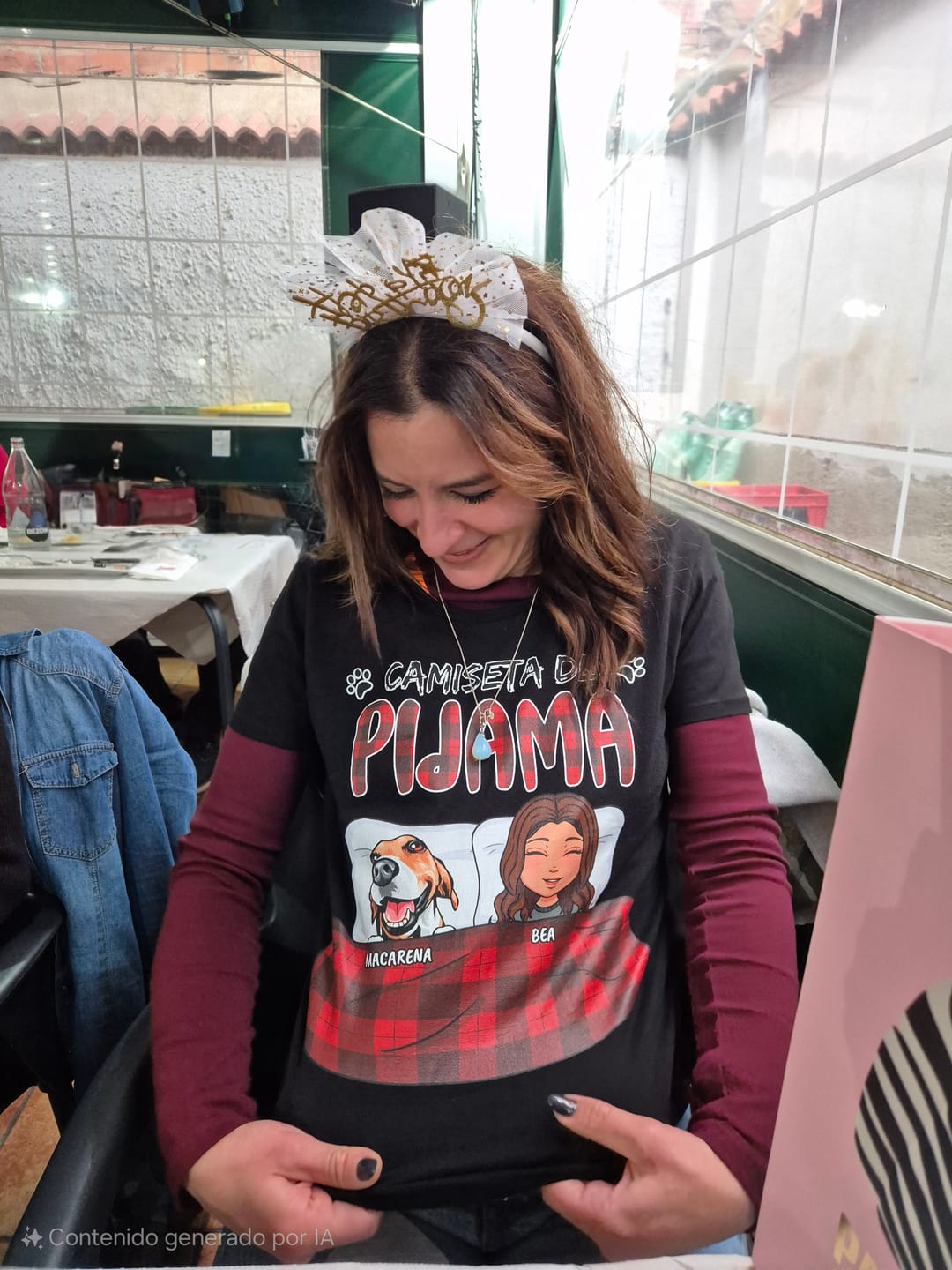 Customer photo review of Mi camiseta de pijama - Camiseta personalizada