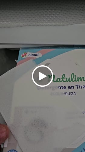 Customer video review of Eco-Tiras de Detergente 40 lavados Natulim