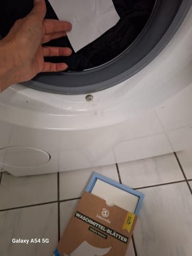 Customer photo review of Waschmittelblätter + 50 Extra GRATIS Wäschen