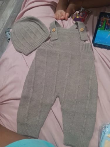 Customer photo review of Knitted Newborn Jumpsuit Set