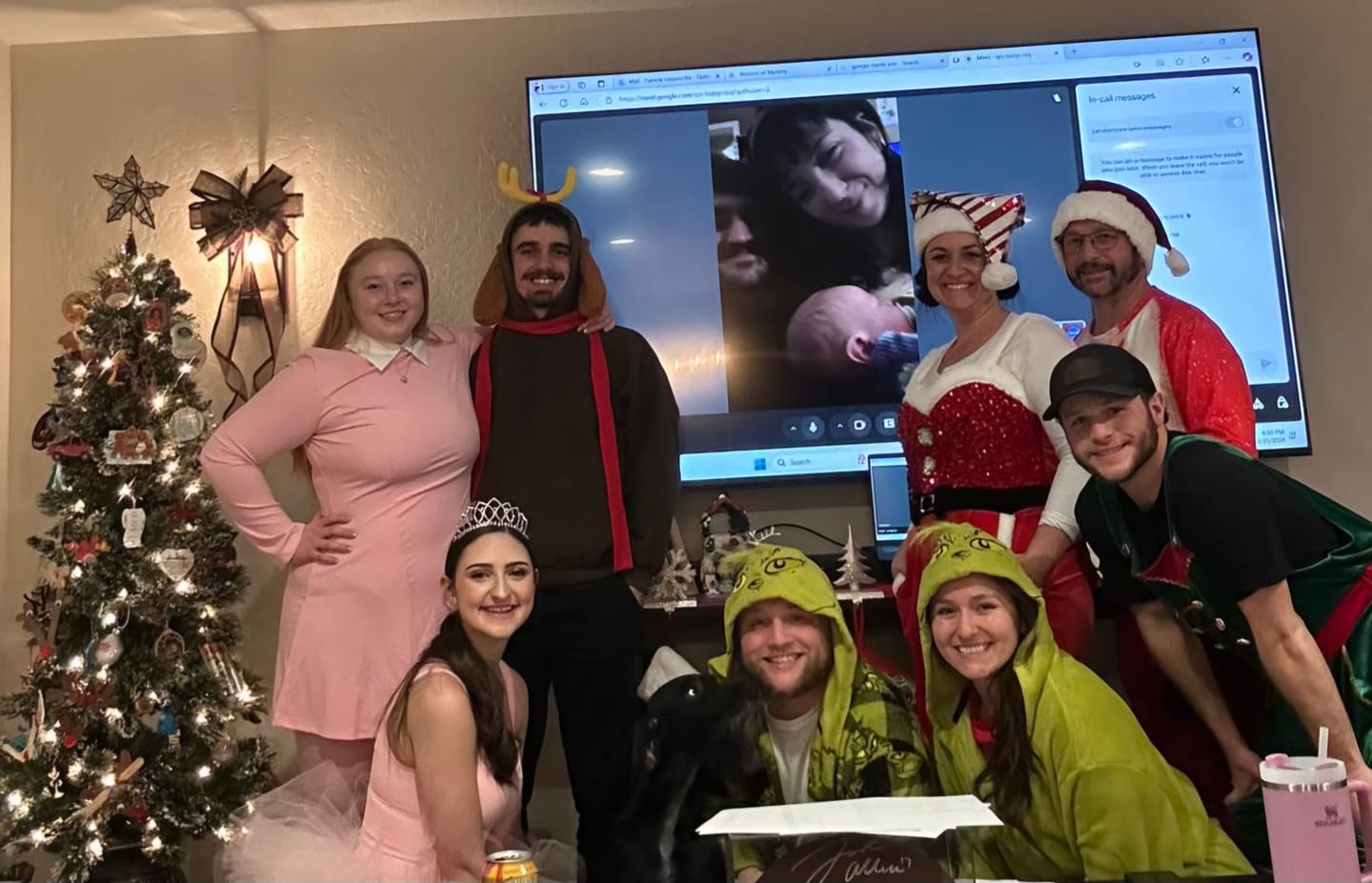 Customer photo review of Christmas Murder Mystery Host Your Own Dinner Party Game Kit