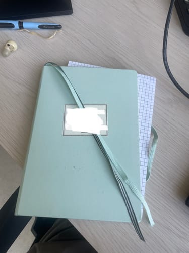 Customer photo review of Libreta A5 Tapa Dura Croquis - Menta