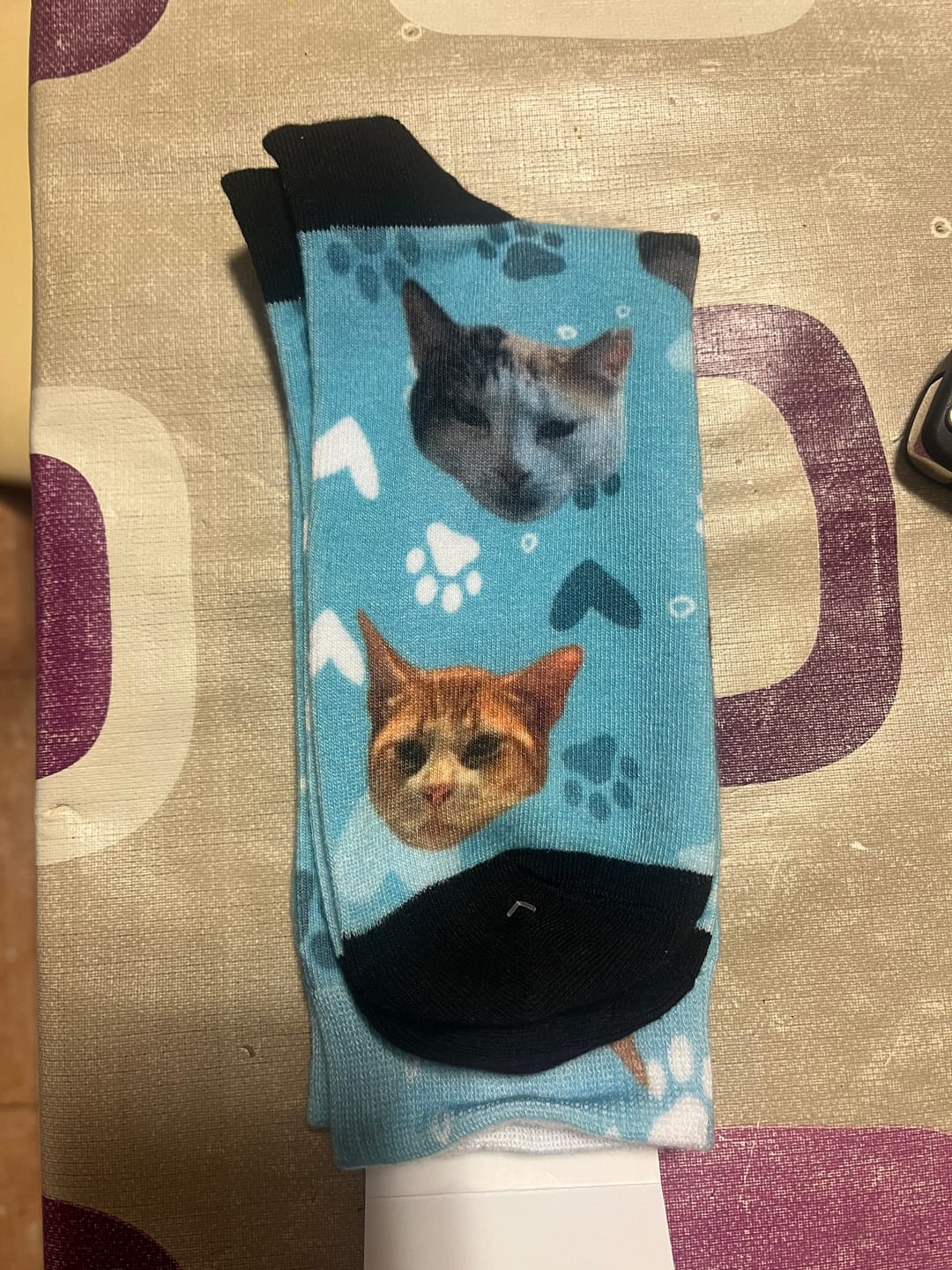 Customer photo review of Foto - Calcetines personalizados
