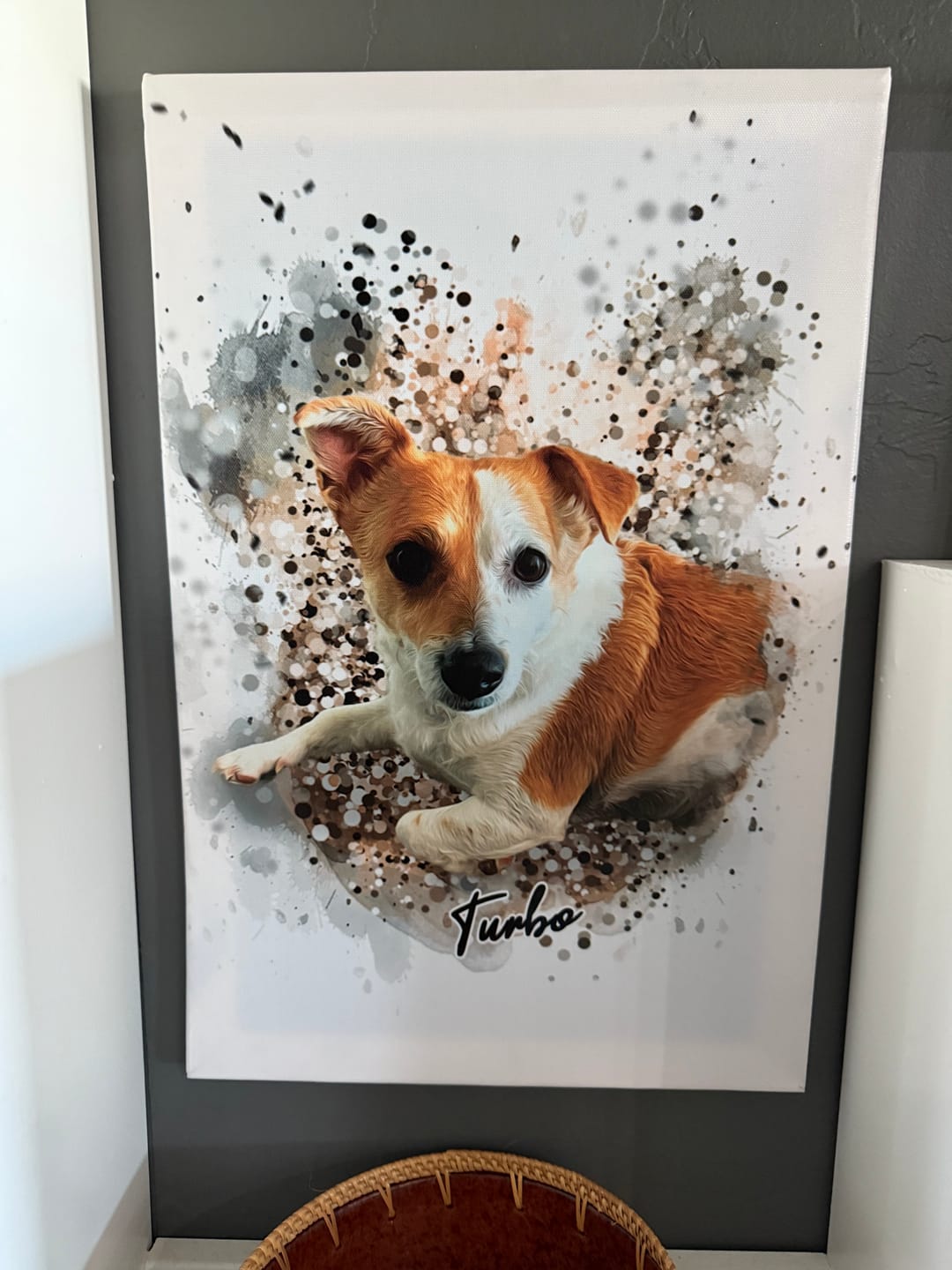 Customer photo review of Personalized Pet Art - Canvas