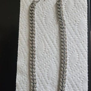 Customer photo review of JANICE RHINESTONE CUBAN NAME NECKLACE