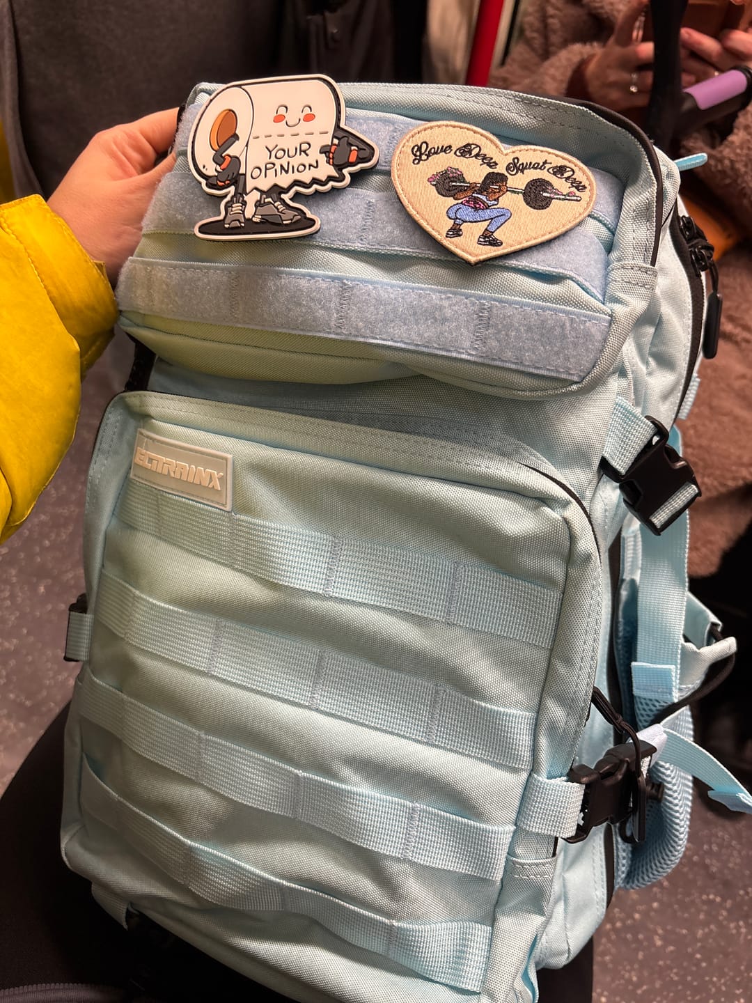 Customer photo review of Mochila Táctica 45L con compartimento para comida Negro Camuflaje