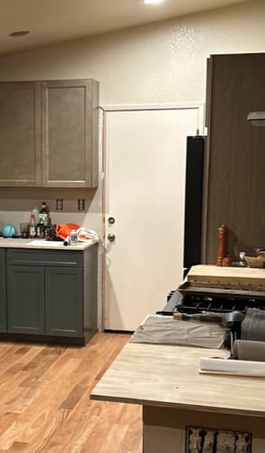 Customer photo review of ODL Clear Door Glass - 24" x 50" Flat Profile Frame Kit