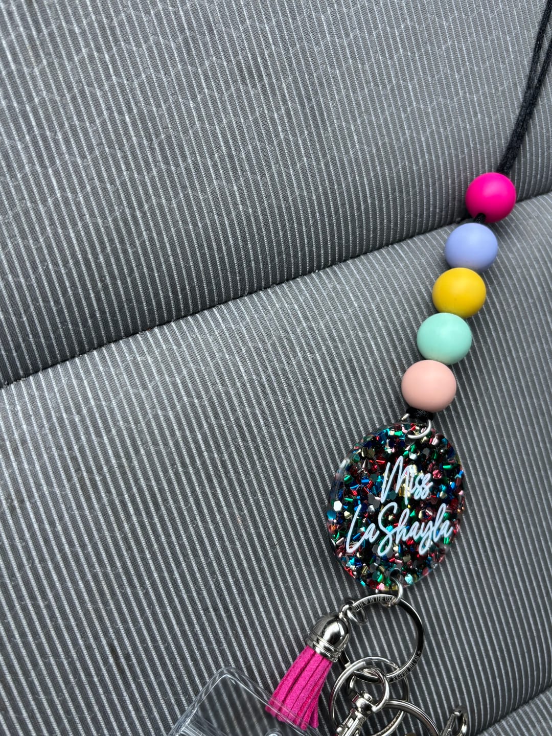Customer photo review of Design Your Own Beaded Lanyard