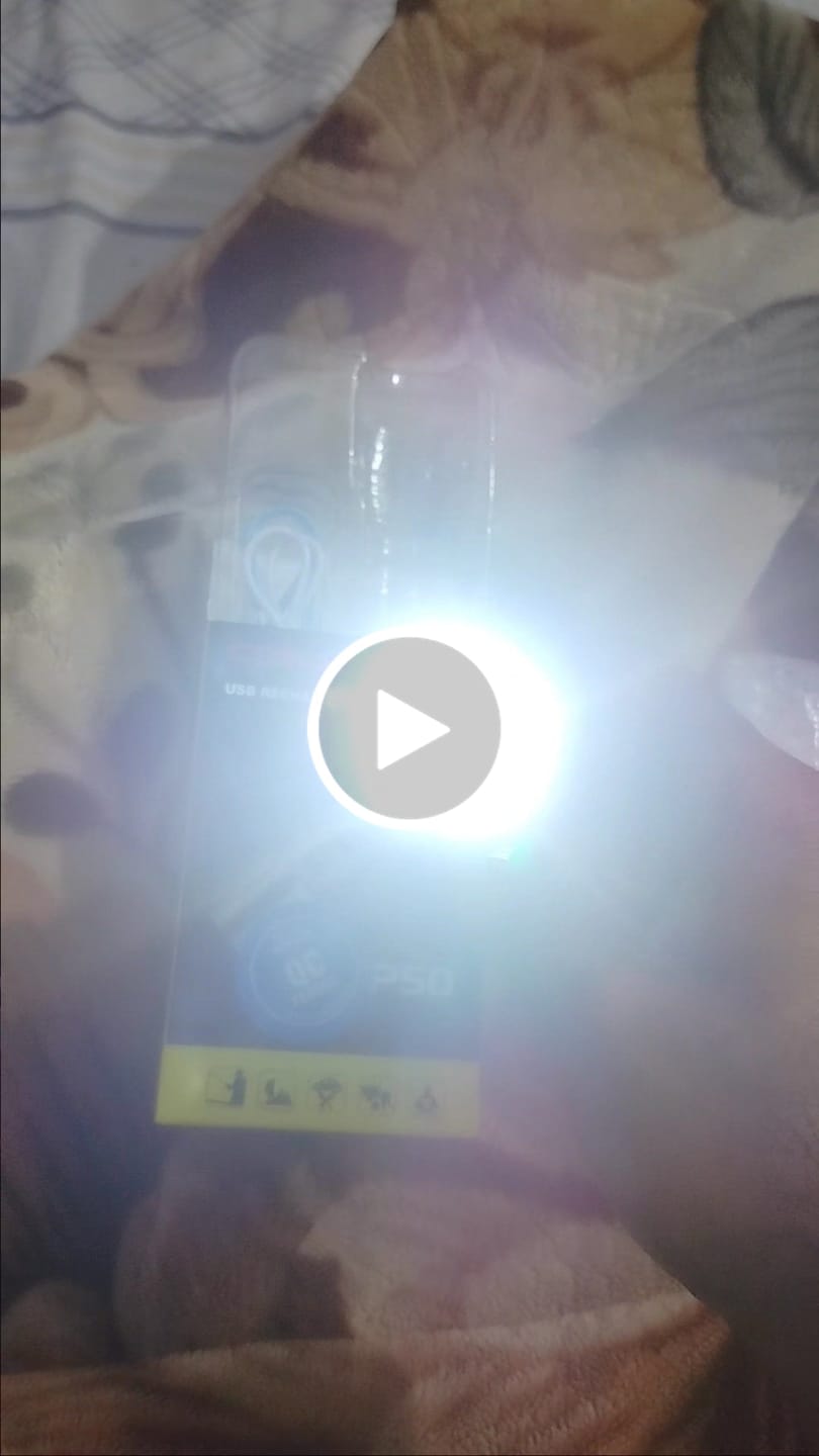 Customer video review of Lot Imported Coba USB Rechargeable Flashlight