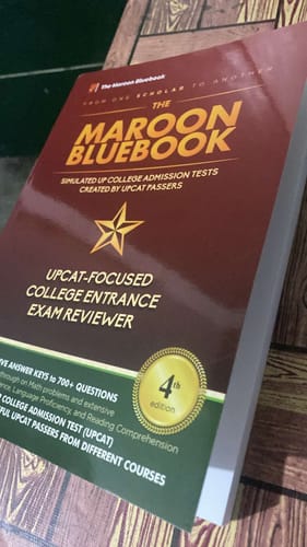 Customer photo review of The Maroon Bluebook - ULTIMATE Updated UPCAT 2026 Reviewer