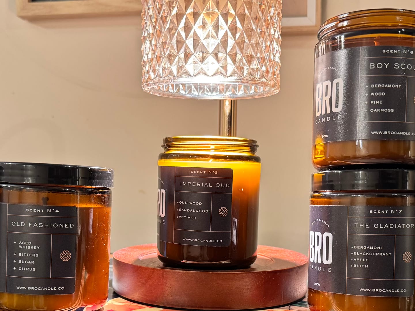 Customer photo review of The Imperial Oud Candle