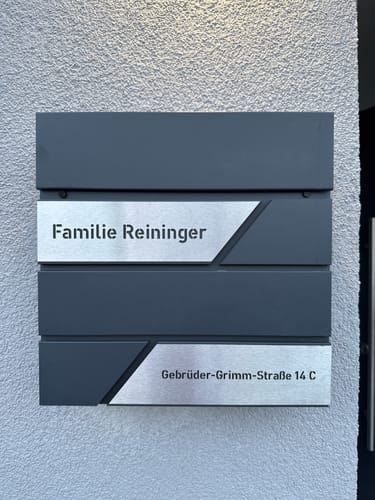 Customer photo review of Ersatzschild für AlbersDesign-Briefkästen