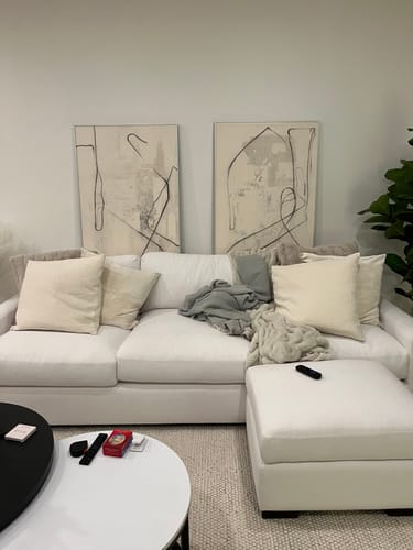 Customer photo review of Beige Abstract Art #ABAO38