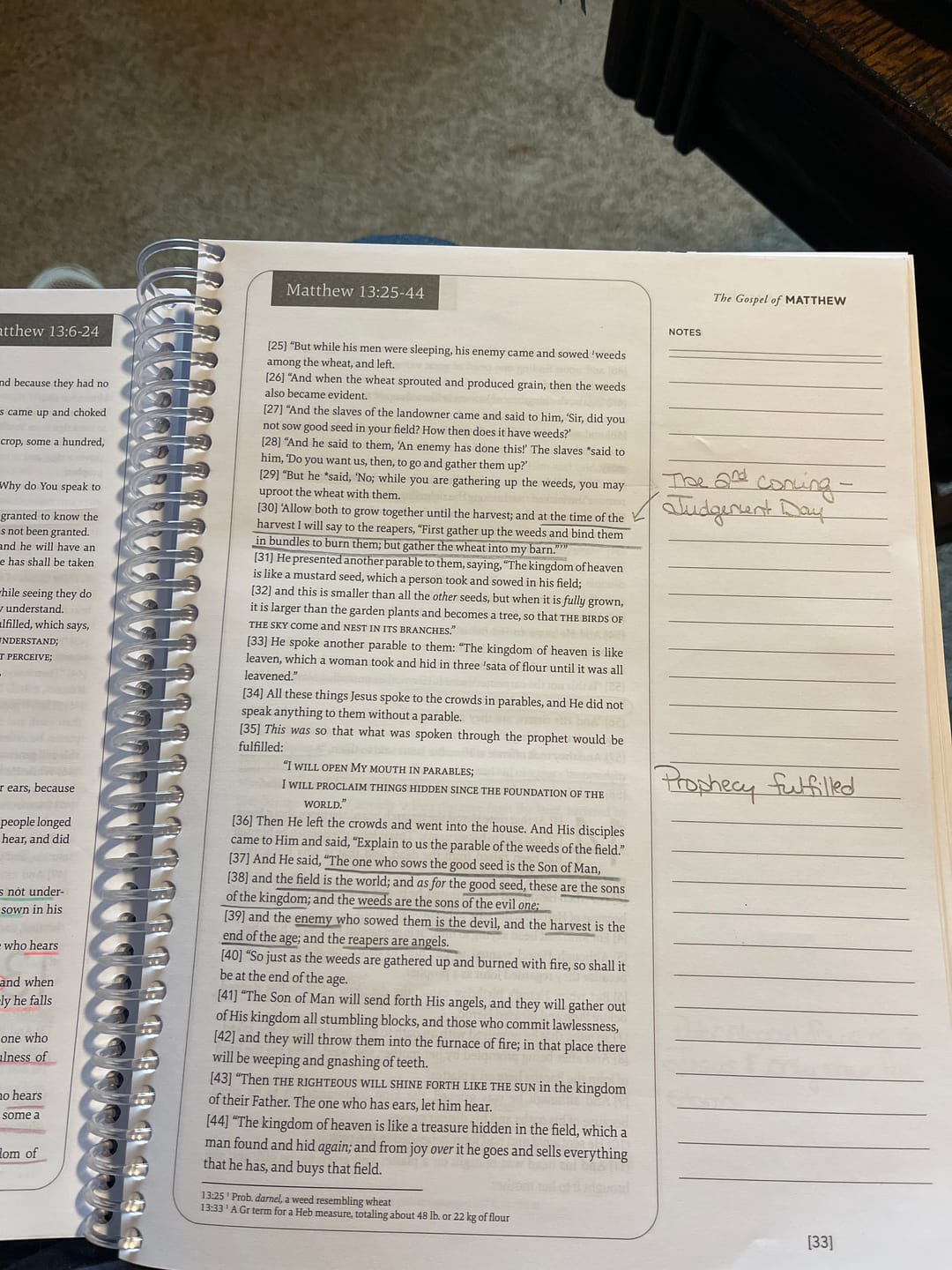 Customer photo review of Spiral Bible™ - NASB - New Testament - Flake
