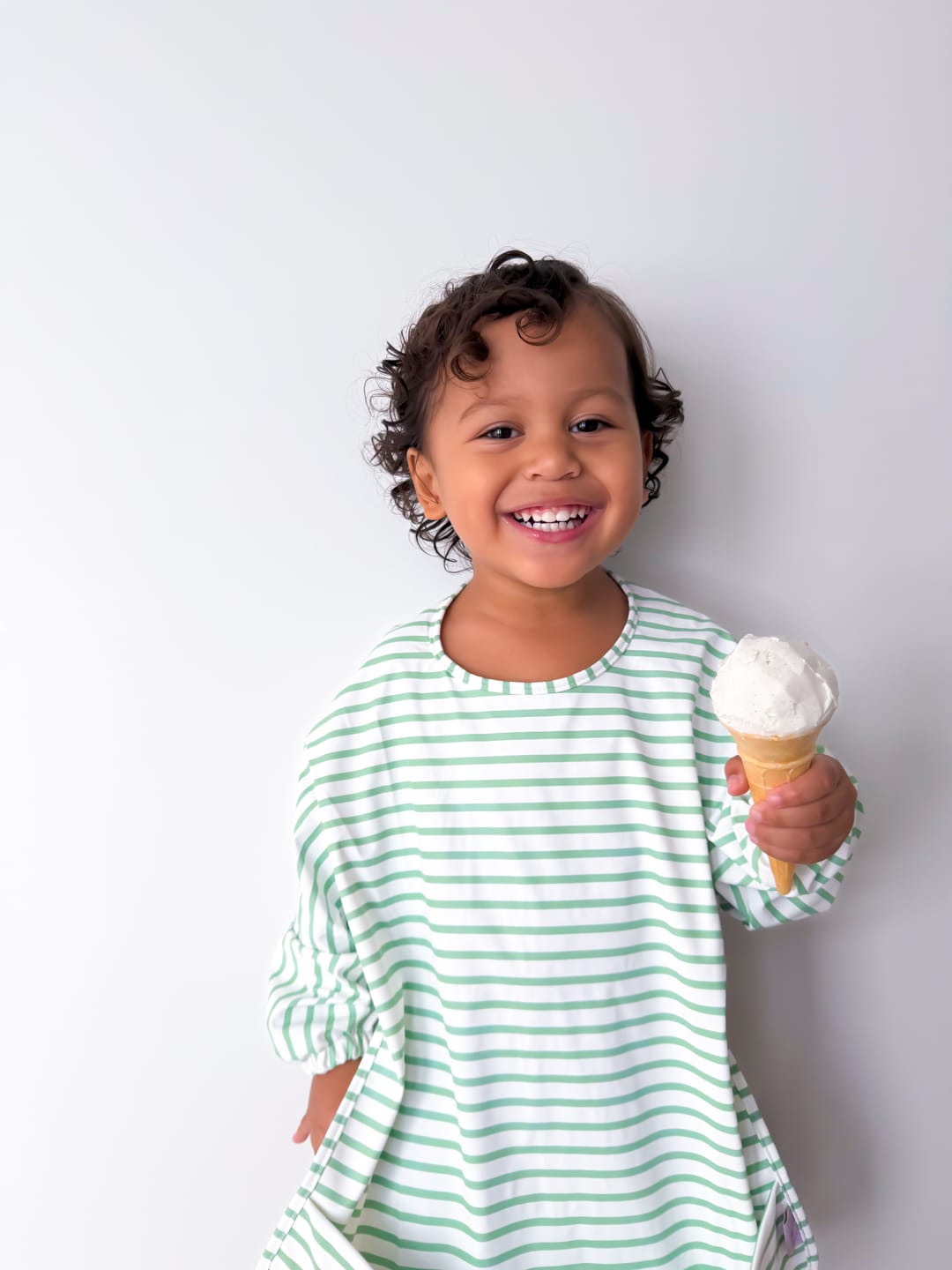 Customer photo review of Mess-Free Smock Bib