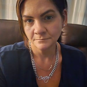 Customer photo review of JANICE RHINESTONE CUBAN NAME NECKLACE
