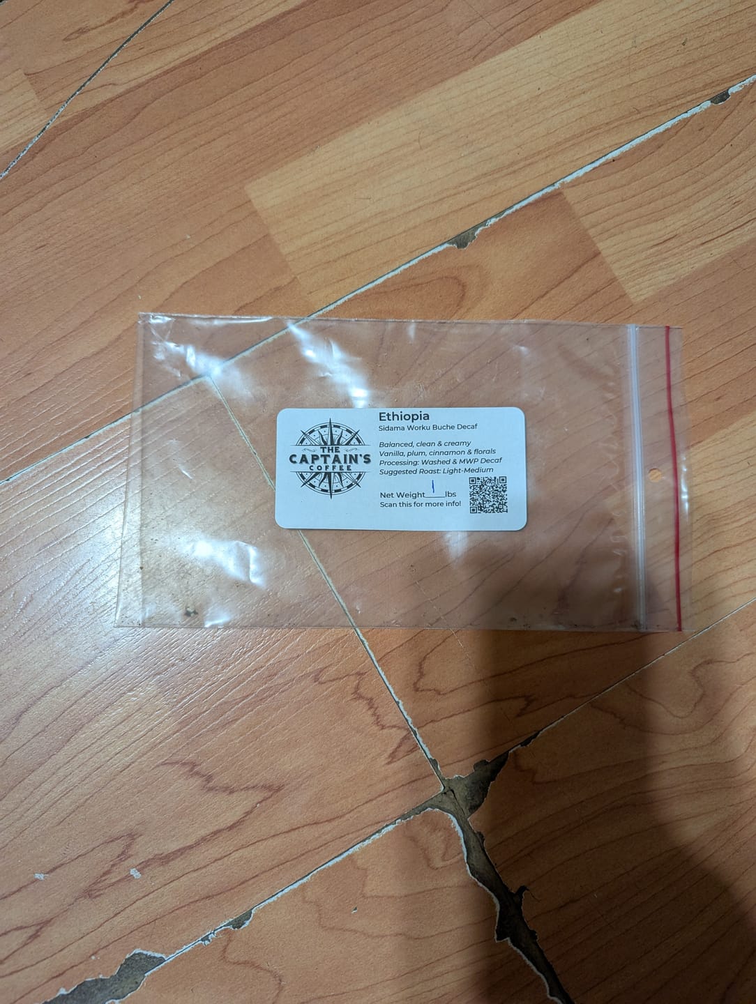 Customer photo review of Ethiopia Sidama Worku Buche Washed Decaf