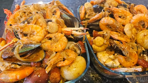 Customer photo review of Seafood Boil-up Bundle