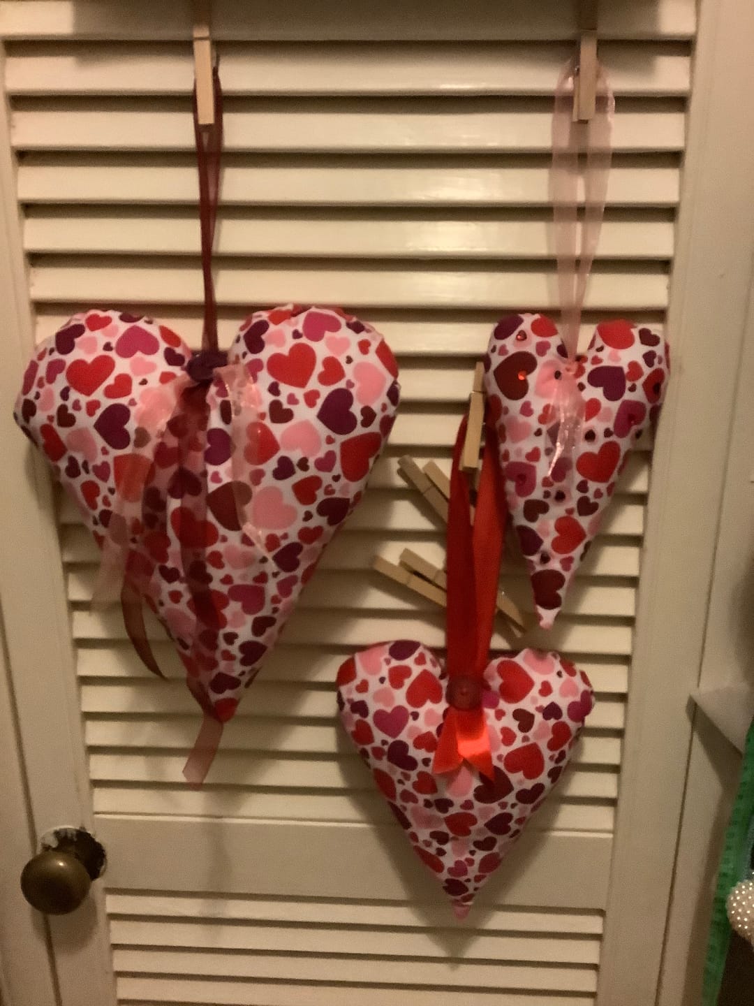Customer photo review of All Over Hearts Polycotton Fabric