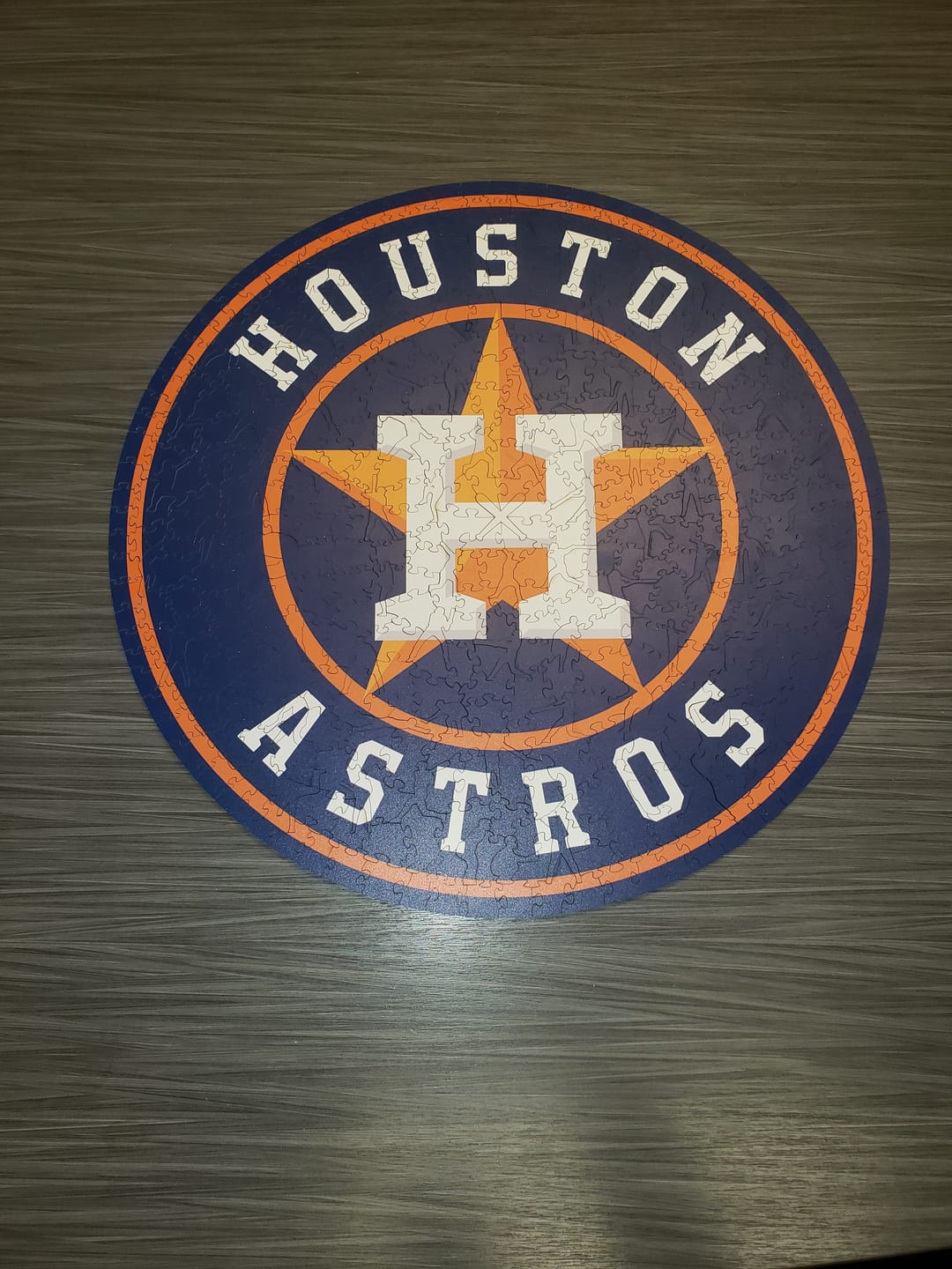 Customer photo review of Houston Astros™ - Wooden Puzzle