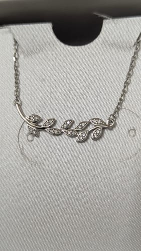 Customer photo review of Anushka Sharma Silver Leaf Necklace