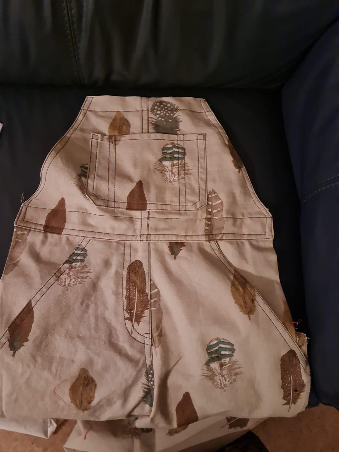 Customer photo review of Feathers Cotton Canvas Fabric