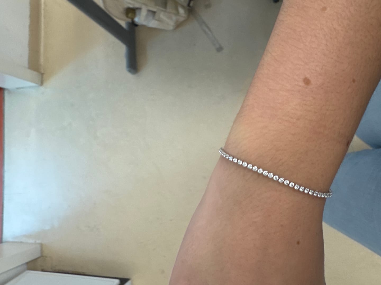 Customer photo review of Tennis Armband | 18K vergoldet