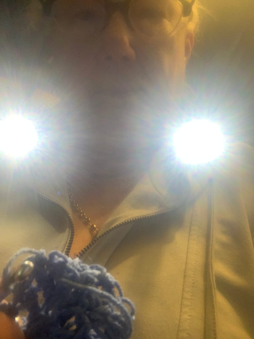 Customer photo review of Crocheting/Knitting Neck Lamp