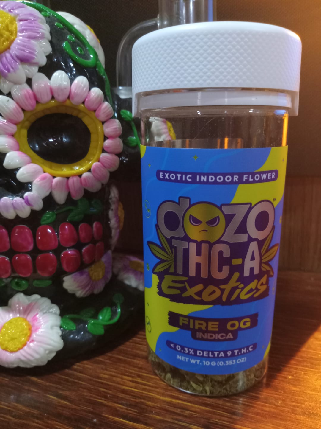 Customer photo review of 10g Dozo THC-A INDOOR FLOWER | Fire OG - Indica