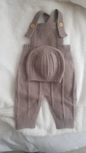 Customer photo review of Knitted Newborn Jumpsuit Set