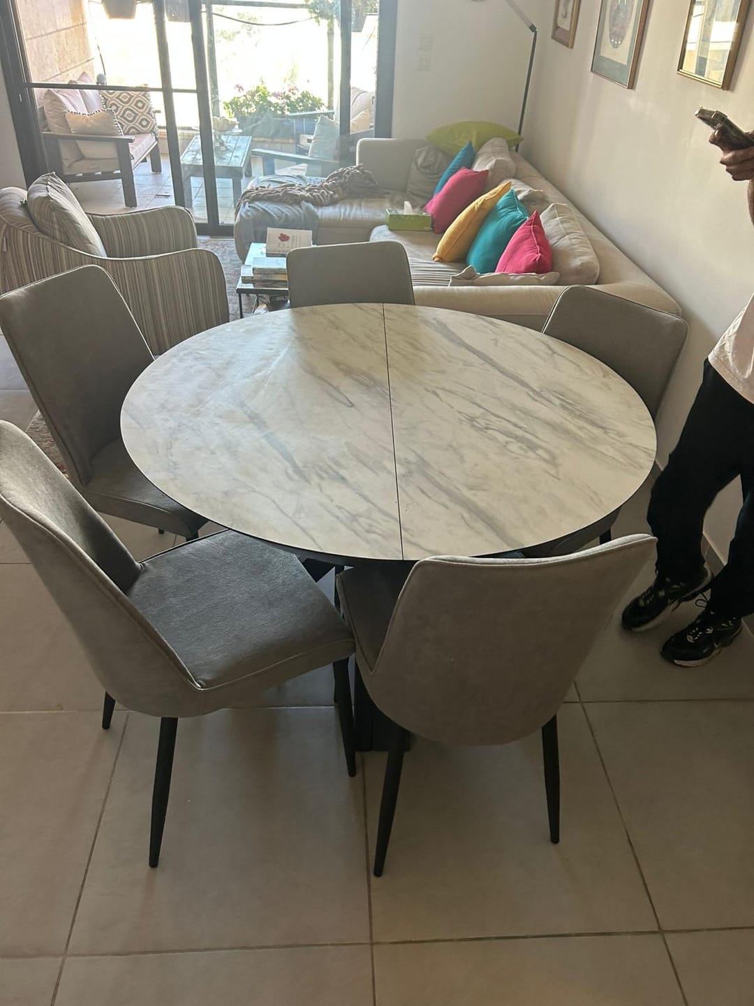 Customer photo review of שולחן פינת אוכל דגם פלורידה - Florida