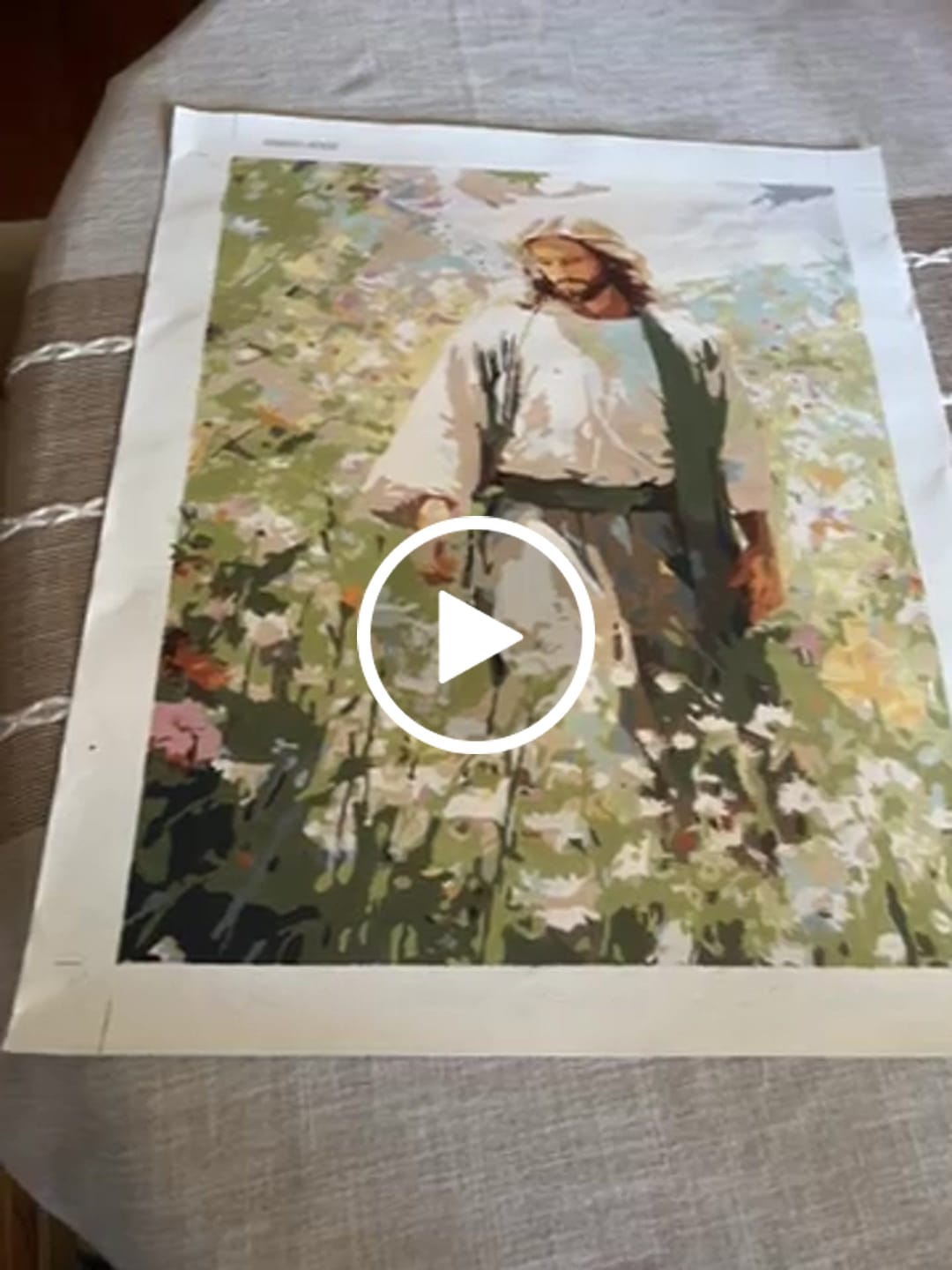 Customer video review of Jesus Admiring God's Beautiful Flowers