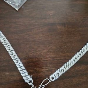 Customer photo review of JANICE RHINESTONE CUBAN NAME NECKLACE