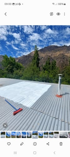 Reseña con foto de un cliente sobre Lanco Sellador de Techos Coolguard (Disponible en 3 Colores)