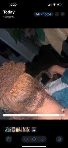 Customer photo review of Follicle Fuel – Hair Growth Potion