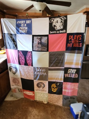 Customer photo review of Project Repat T-Shirt Quilt