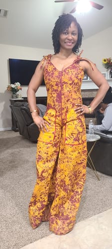 Esong E. review of Moyo Jumpsuit [Orange] image 1 out of 2