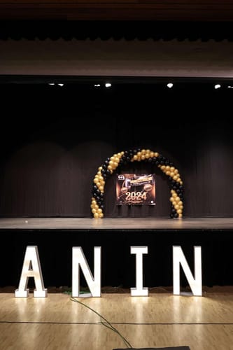 Customer photo review of 10x8 Ft Aluminum Balloon Arch Frame Wedding Arch Stand