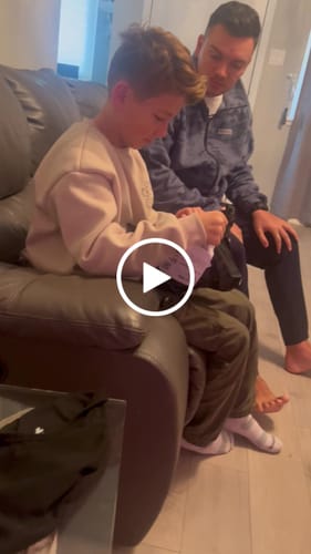 Customer video review of John 3:16 'The Cross' Youth Performance Shorts