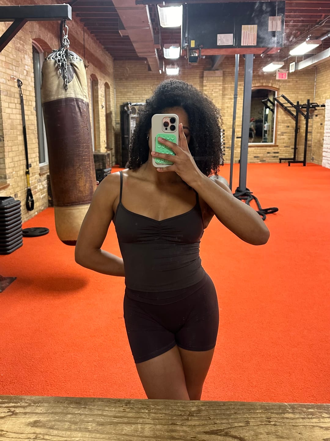 Customer photo review of The Ballet Tank / Espresso