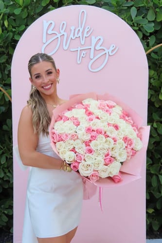 Customer photo review of Pink Deluxe Bouquet