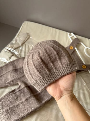Customer photo review of Knitted Newborn Jumpsuit Set