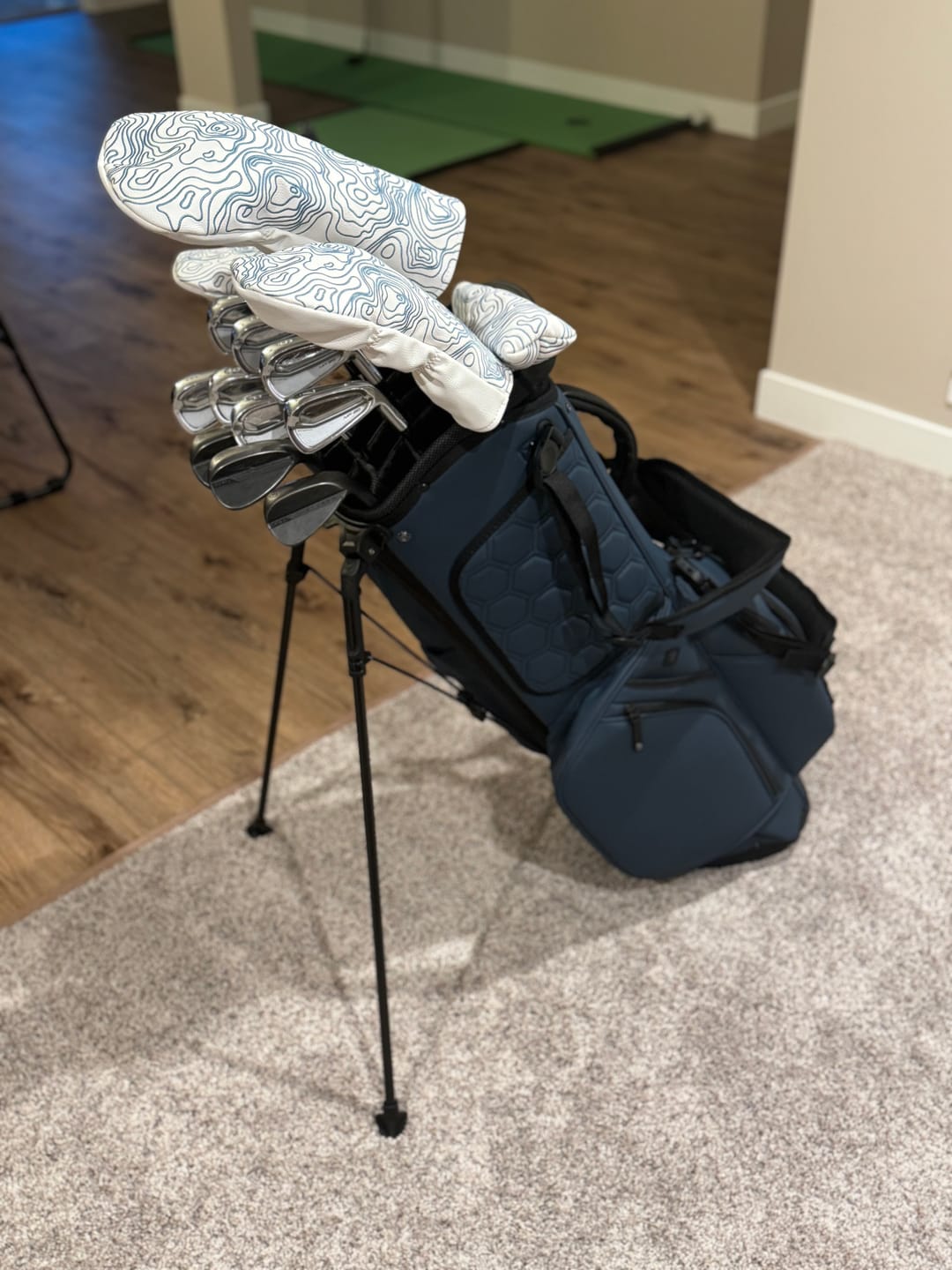 Customer photo review of Topographic Edition - Pure White / Embroidered Carolina Blue