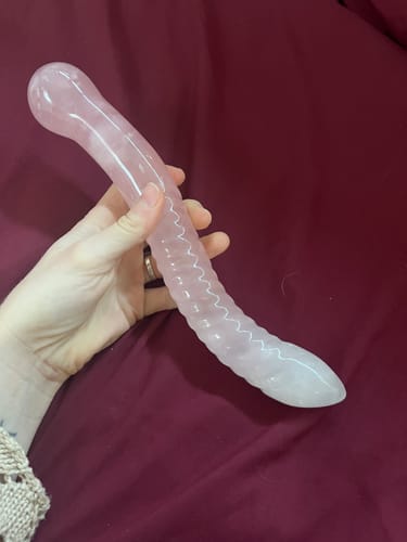 Customer photo review of The Eden | Rose Quartz Cervix Wand™ (LIMITED EDITION)