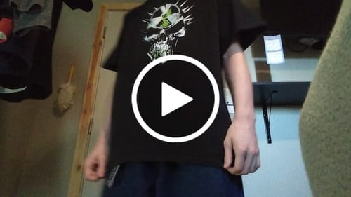 Customer video review of Metal Head Tee Black