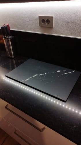 Customer photo review of Tagliere Elegant Black Satin - Opaco - 40x60cm