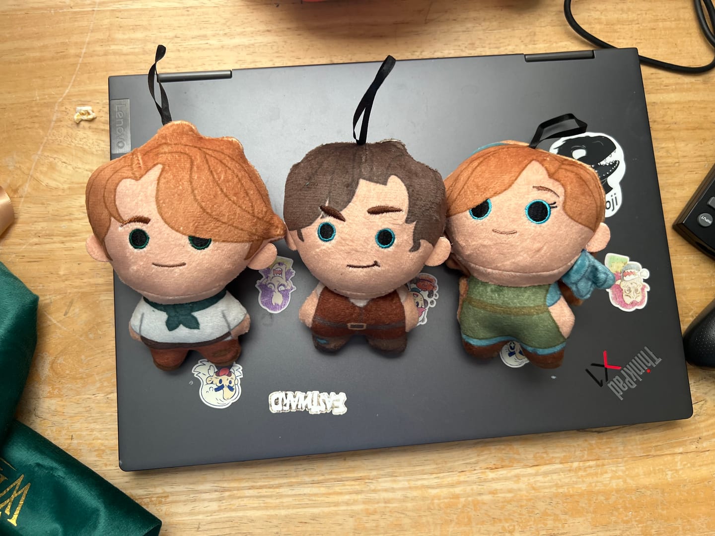 Customer photo review of Wingfeather Plushie Ornaments Pack of 3