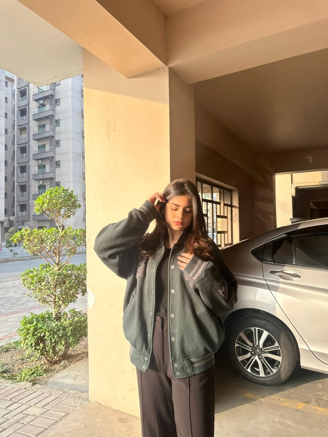 Customer photo review of The Ghosted Varsity - Oversized // UNISEX